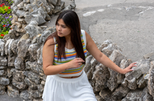 Multicolor Crop Vest