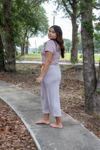 Heathered Pink Knit Maxi Length Skirt