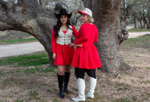 Red Long Sleeve Mini Dress