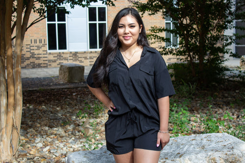 Black Shorts Set