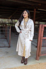 Champagne Satin Shirt Dress