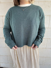 Heathered Green Thermal Long Sleeve