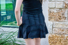 Black Ruffle Mini Skort