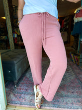 Mauve Casual Straight Leg Pants