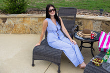Blue/White Seersucker Set