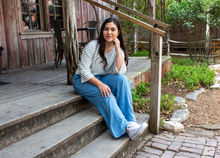Blue Chambray Wide Leg Pants