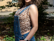 Sheer Leopard Sleeveless Top