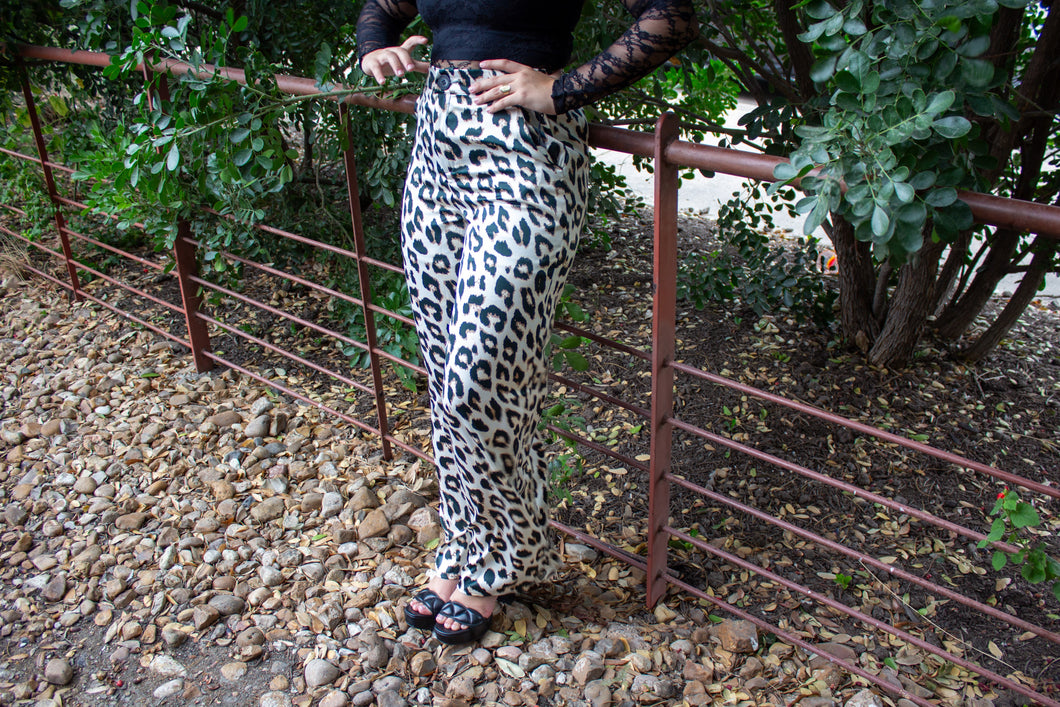 Animal Print Dress Pants