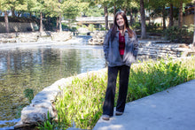 Charcoal striped Utility Jacket