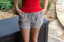 Beige Leopard Print Casual Shorts
