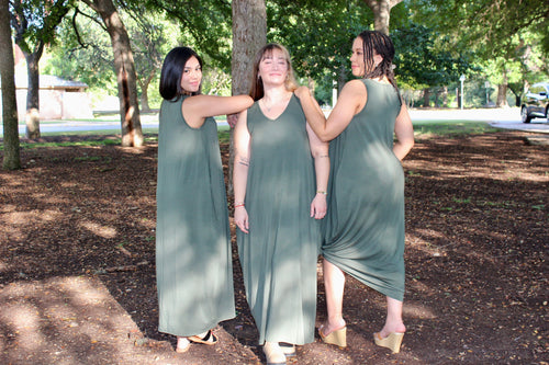 Olive Tank Dress