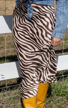 Zebra Print Slip Skirt