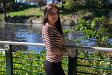 Espresso Striped Henley