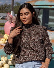 Black Floral Blouse