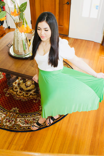 Green Stretchy Skirt