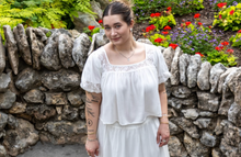 Ivory Lace Accent Crop Top