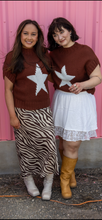 Brown Star Sweater