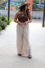 Brown Faux Leather Bustier