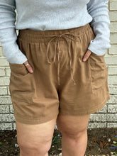Curvy Taupe Shorts