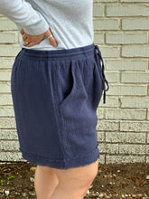 Blue Curvy Shorts