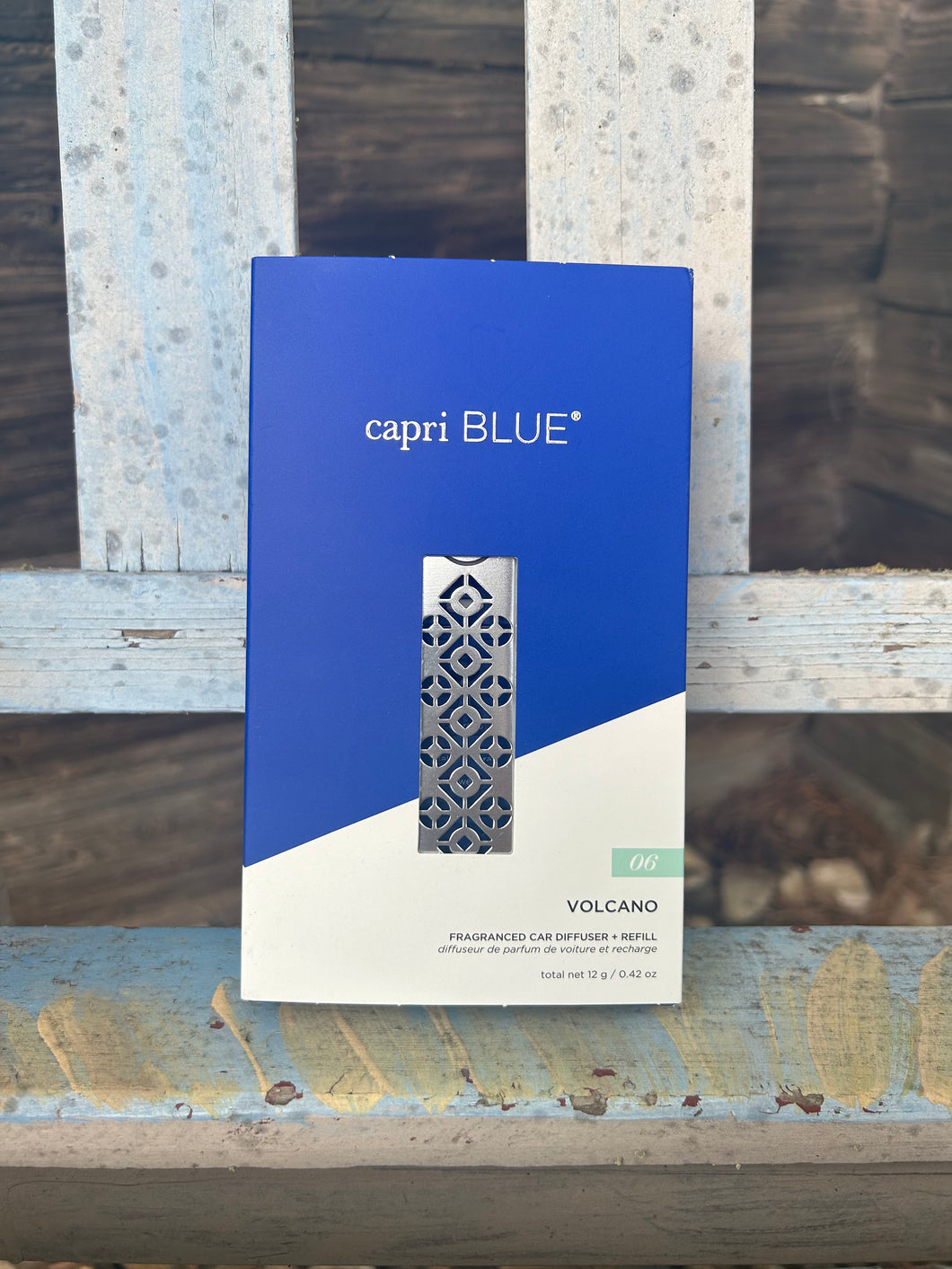 Capri Blue Fragranced Car Diffuser + Refill