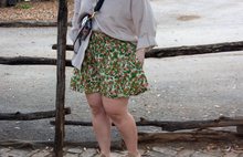 Floral Flowy Skorts, Pink/Green