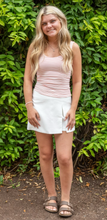 Red/Cream Racerback Tank