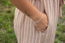 Tan/White Striped Ruched Jumper