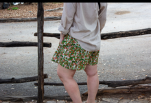 Floral Flowy Skorts, Pink/Green