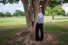 Black/Cream Striped Sweater