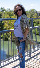 Leopard Print Kimono Duster