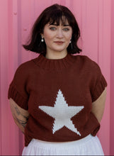 Brown Star Sweater