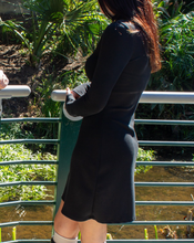 Black High Neck Mini Dress