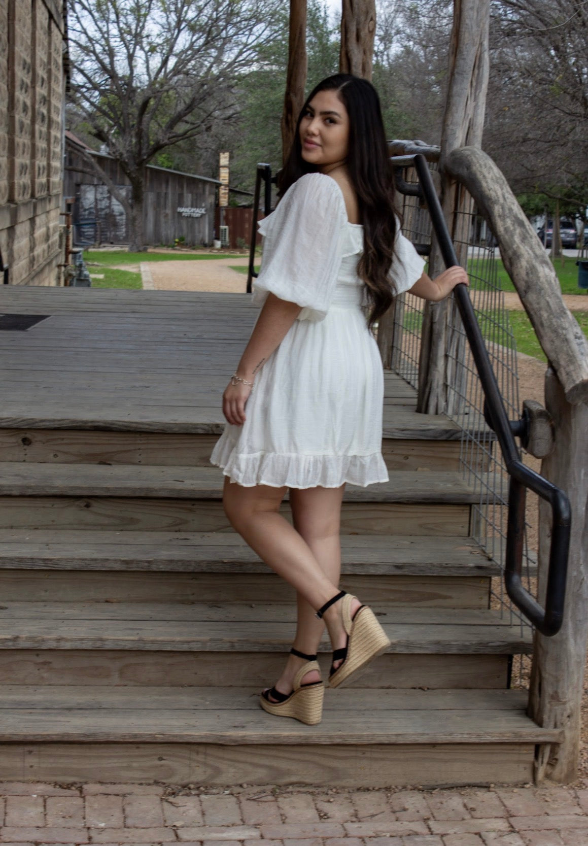 Cream Peasant Mini Dress – Be Beautiful Boutique LaVernia