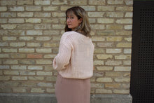 Knit Crop Long Sleeve Sweater, Blush