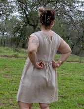 Khaki Summer Dress with Pockets