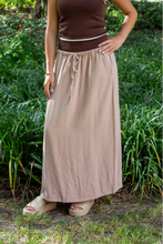 Tan Midi Skirt