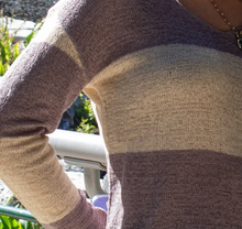Dusty Purple Striped Sweater