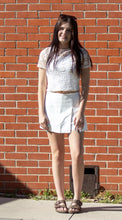 Cream Sheer Lace Tee