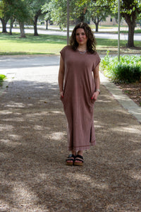 Chestnut T-shirt Midi Dress
