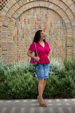 Mulberry Flutter Sleeve Top